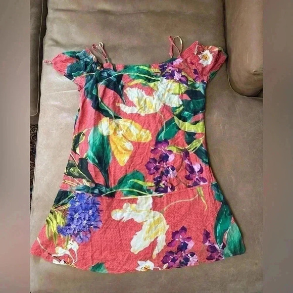 Munny Floral Dress Flowy Womens Size 40 Small Flaw - Picture 10 of 11